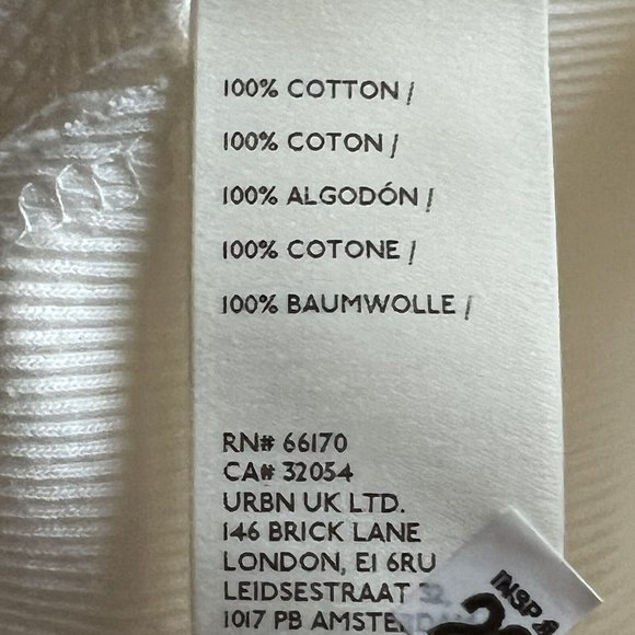 NWT Free People Santa Clara Thermal Top in Alabaster Off Shoulder XS X-Small - Picture 14 of 16